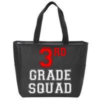 3RD Third Grade Squad Back To School Teacher Gift Zip Tote Bag