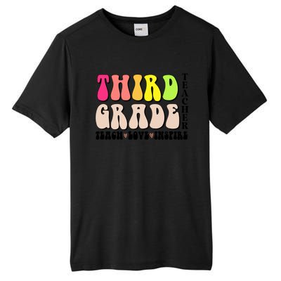 3Rd Third Grade Teacher Back To School Or Appreciation Week Great Gift Tall Fusion ChromaSoft Performance T-Shirt