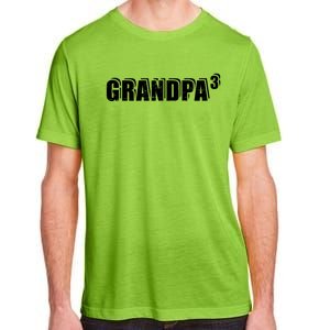 3rd Third Time Grandpa Of 3 Cute Gift Adult ChromaSoft Performance T-Shirt