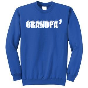 3rd Third Time Grandpa Of 3 Cute Gift Sweatshirt