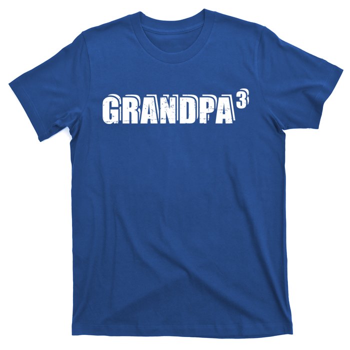 3rd Third Time Grandpa Of 3 Cute Gift T-Shirt