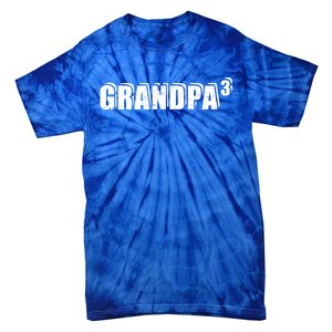 3rd Third Time Grandpa Of 3 Cute Gift Tie-Dye T-Shirt