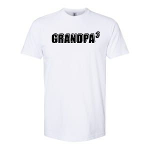 3rd Third Time Grandpa Of 3 Cute Gift Softstyle CVC T-Shirt