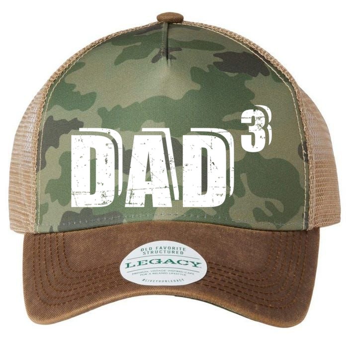 3rd Third Time Dad Father Of 3 Announcet Gift Legacy Tie Dye Trucker Hat