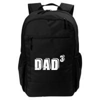 3rd Third Time Dad Father Of 3 Announcet Gift Backpack