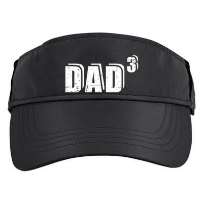 3rd Third Time Dad Father Of 3 Announcet Gift Adult Drive Performance Visor