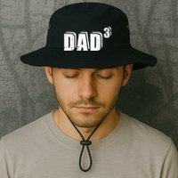3rd Third Time Dad Father Of 3 Announcet Gift Bucket Hat