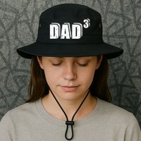 3rd Third Time Dad Father Of 3 Announcet Gift Bucket Hat