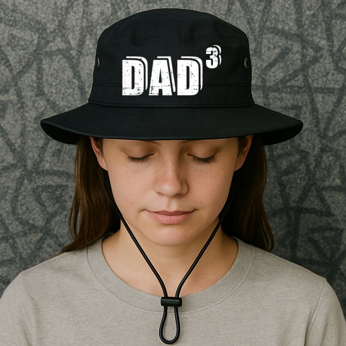 3rd Third Time Dad Father Of 3 Announcet Gift Bucket Hat