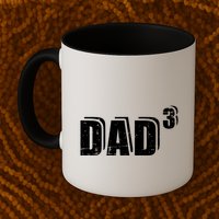 3rd Third Time Dad Father Of 3 Announcet Gift Mug