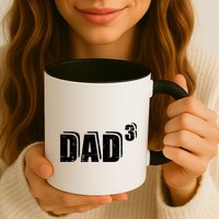 3rd Third Time Dad Father Of 3 Announcet Gift Mug
