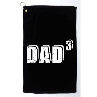 3rd Third Time Dad Father Of 3 Announcet Gift Golf Towel