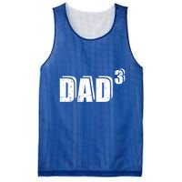 3rd Third Time Dad Father Of 3 Announcet Gift Mesh Reversible Basketball Jersey Tank