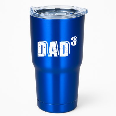 3rd Third Time Dad Father Of 3 Announcet Gift Tumbler
