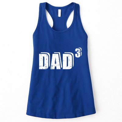 3rd Third Time Dad Father Of 3 Announcet Gift Womens Tank Top