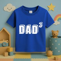 3rd Third Time Dad Father Of 3 Announcet Gift Toddler T-Shirt