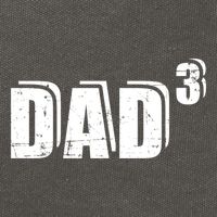 3rd Third Time Dad Father Of 3 Announcet Gift Cotton Canvas Backpack