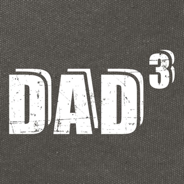 3rd Third Time Dad Father Of 3 Announcet Gift Cotton Canvas Backpack
