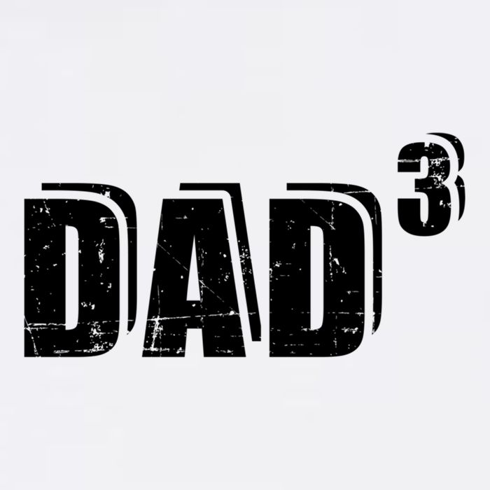 3rd Third Time Dad Father Of 3 Announcet Gift Garment-Dyed Sweatshirt
