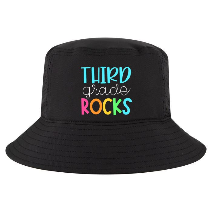 3rd Teacher Team Third Grade Rocks First Day Of Back To School Cool Comfort Performance Bucket Hat