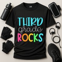 3rd Teacher Team Third Grade Rocks First Day Of Back To School Performance Shirt