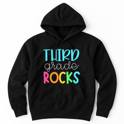 3rd Teacher Team Third Grade Rocks First Day Of Back To School Hoodie
