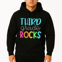 3rd Teacher Team Third Grade Rocks First Day Of Back To School Hoodie