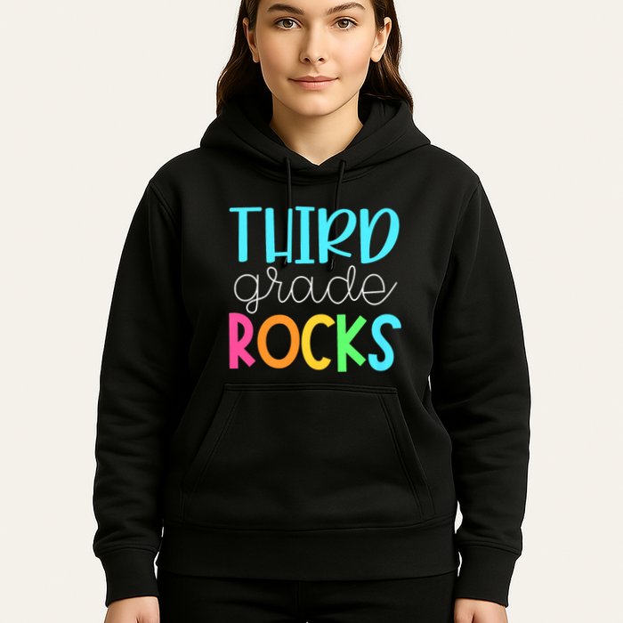 3rd Teacher Team Third Grade Rocks First Day Of Back To School Hoodie