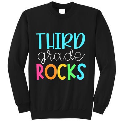 3rd Teacher Team Third Grade Rocks First Day Of Back To School Sweatshirt