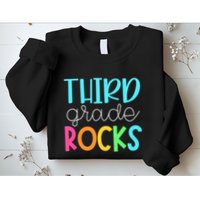 3rd Teacher Team Third Grade Rocks First Day Of Back To School Sweatshirt