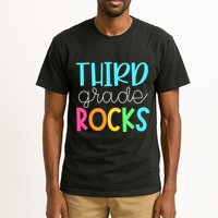 3rd Teacher Team Third Grade Rocks First Day Of Back To School Tall T-Shirt