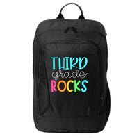 3rd Teacher Team Third Grade Rocks First Day Of Back To School City Backpack