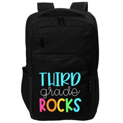 3rd Teacher Team Third Grade Rocks First Day Of Back To School Impact Tech Backpack
