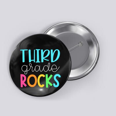 3rd Teacher Team Third Grade Rocks First Day Of Back To School Button
