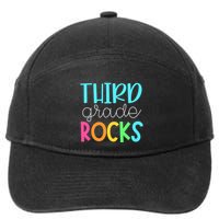 3rd Teacher Team Third Grade Rocks First Day Of Back To School 7-Panel Snapback Hat