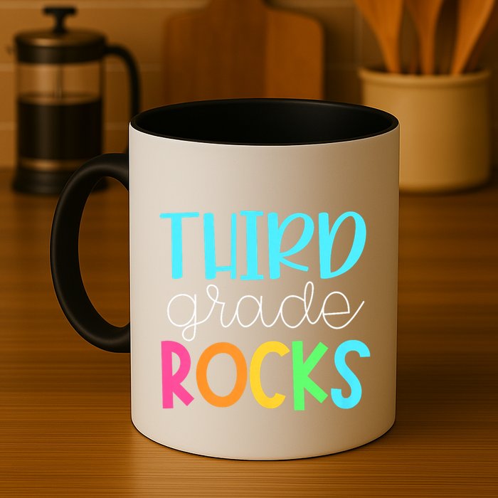 3rd Teacher Team Third Grade Rocks First Day Of Back To School Mug