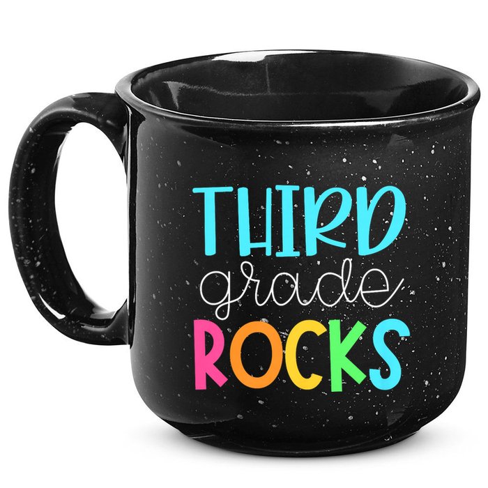 3rd Teacher Team Third Grade Rocks First Day Of Back To School 15oz Campfire Ceramic Mug