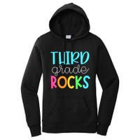 3rd Teacher Team Third Grade Rocks First Day Of Back To School Women's Pullover Hoodie