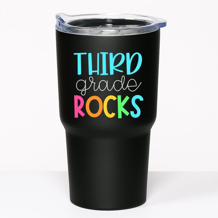 3rd Teacher Team Third Grade Rocks First Day Of Back To School Tumbler