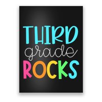 3rd Teacher Team Third Grade Rocks First Day Of Back To School Poster