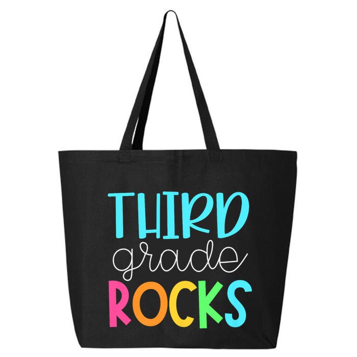 3rd Teacher Team Third Grade Rocks First Day Of Back To School 25L Jumbo Tote