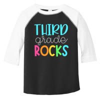 3rd Teacher Team Third Grade Rocks First Day Of Back To School Toddler Fine Jersey T-Shirt
