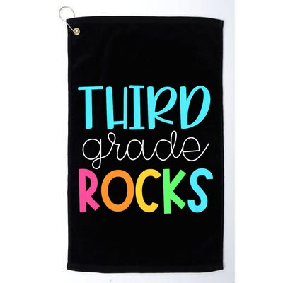 3rd Teacher Team Third Grade Rocks First Day Of Back To School Golf Towel