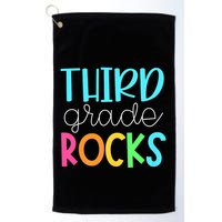 3rd Teacher Team Third Grade Rocks First Day Of Back To School Golf Towel