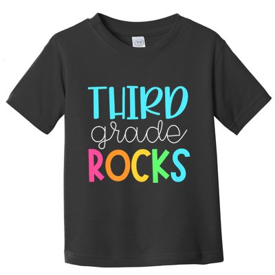 3rd Teacher Team Third Grade Rocks First Day Of Back To School Toddler T-Shirt