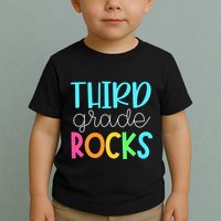 3rd Teacher Team Third Grade Rocks First Day Of Back To School Toddler T-Shirt