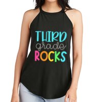 3rd Teacher Team Third Grade Rocks First Day Of Back To School Women's Perfect Tri Rocker Tank