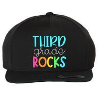 3rd Teacher Team Third Grade Rocks First Day Of Back To School Wool Snapback Cap