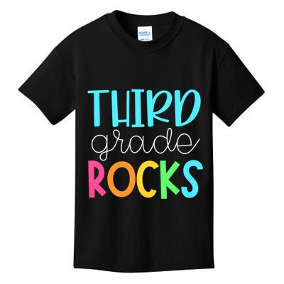 3rd Teacher Team Third Grade Rocks First Day Of Back To School Kids T-Shirt