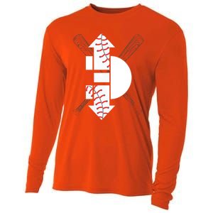 3 Three Up 3 Three Down Cool Baseball Gift Cooling Performance Long Sleeve Crew